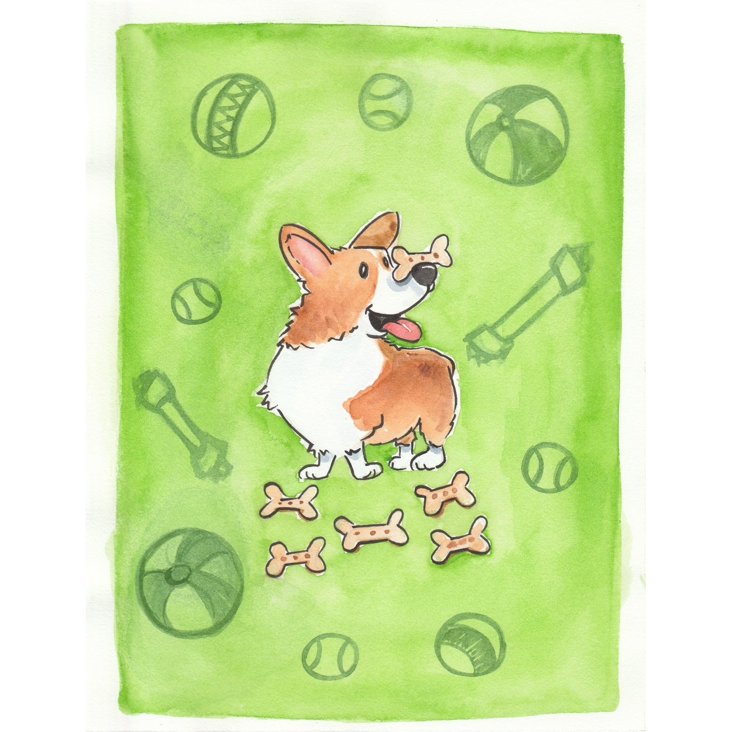 Corgi Original Art