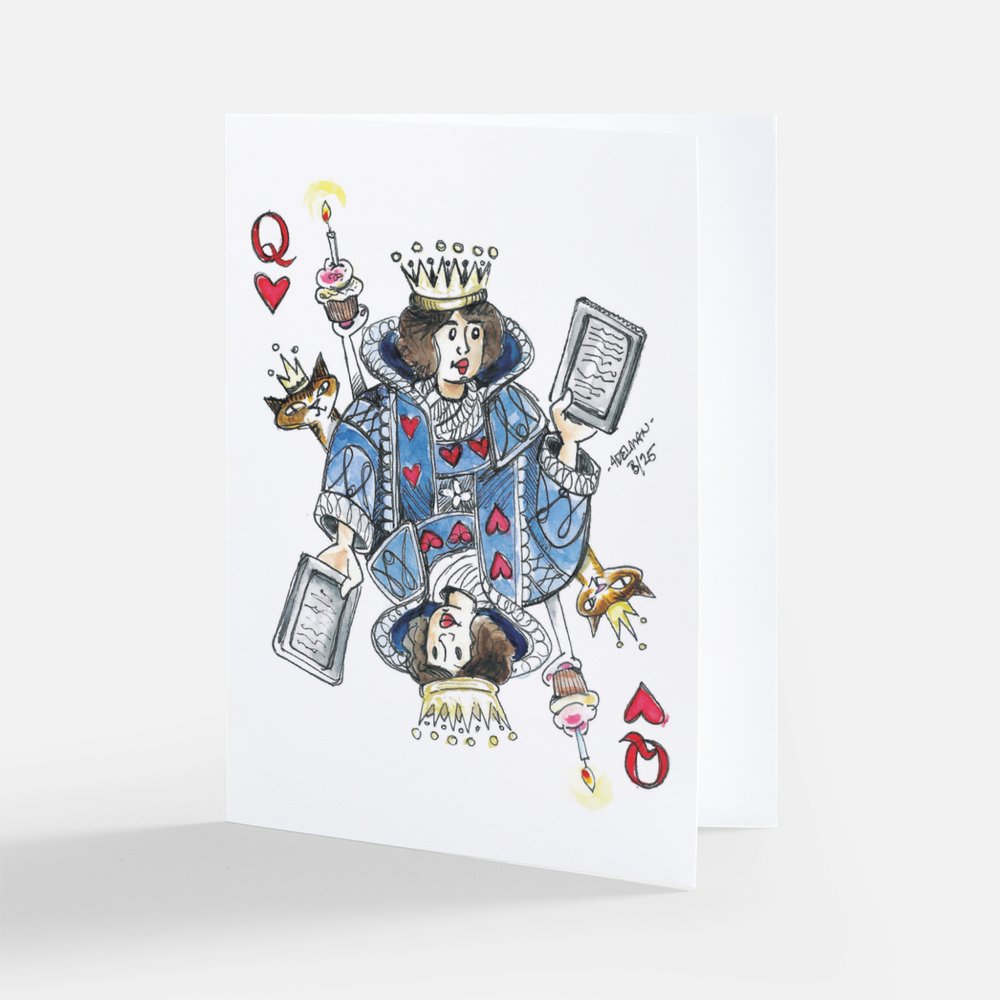 queen of hearts birthday card