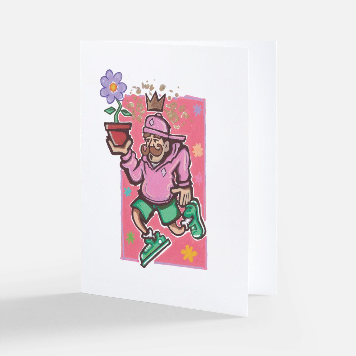 Four Seasons Spring King Card