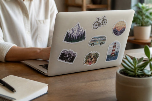 Best Ways to Display Vinyl Stickers on Laptops