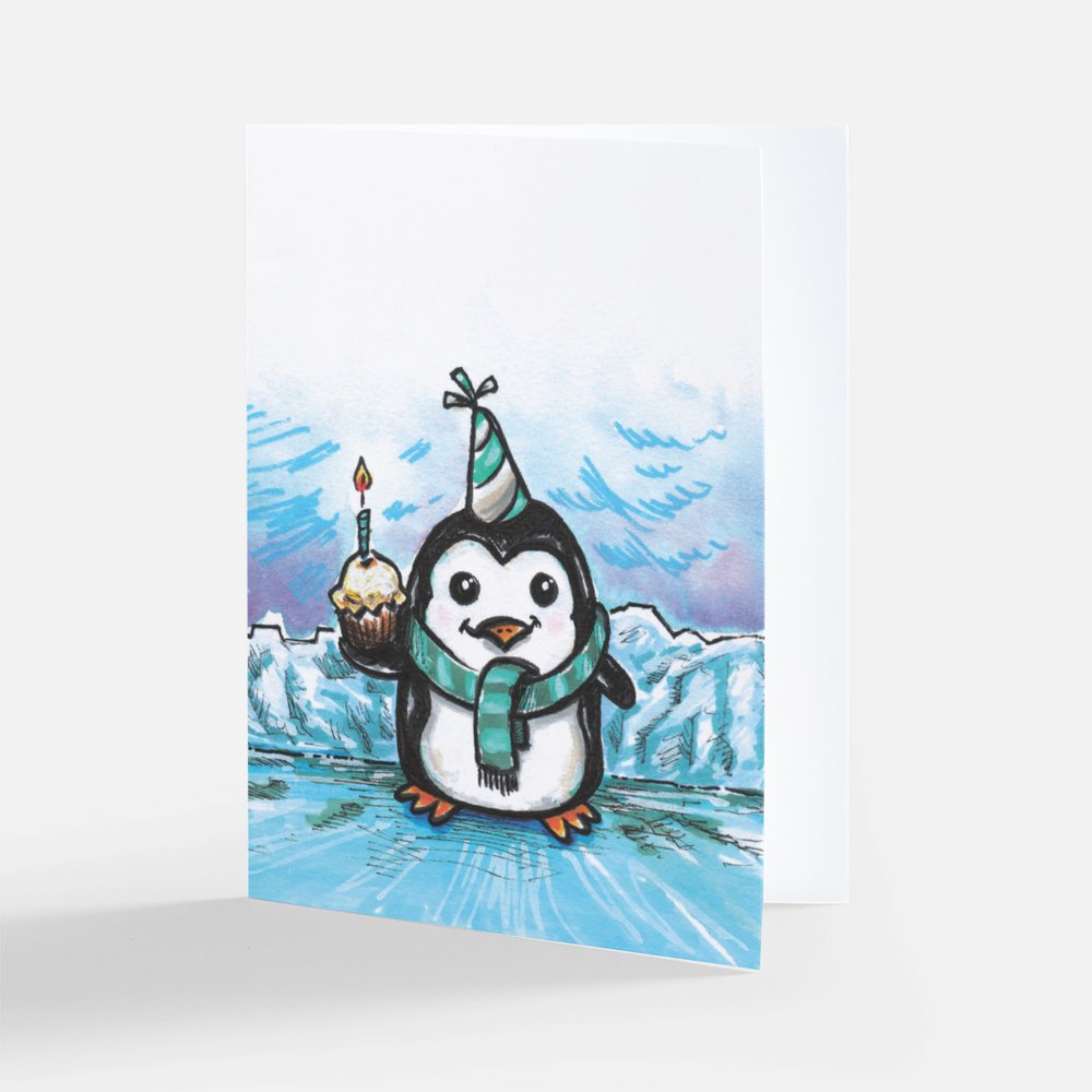Birthday Penquin Card