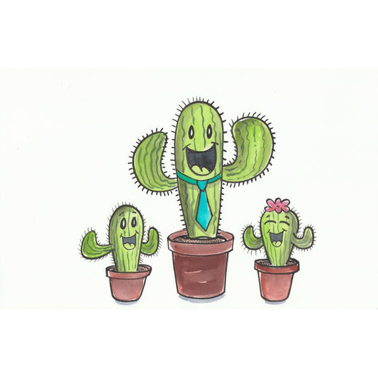 Cactus Father's Day Original Art