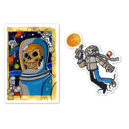 Dead Spaceman Vinyl Sticker Bundle