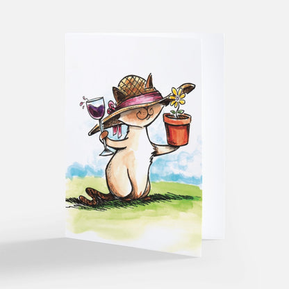 gardening cat