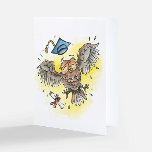 owl graduation card