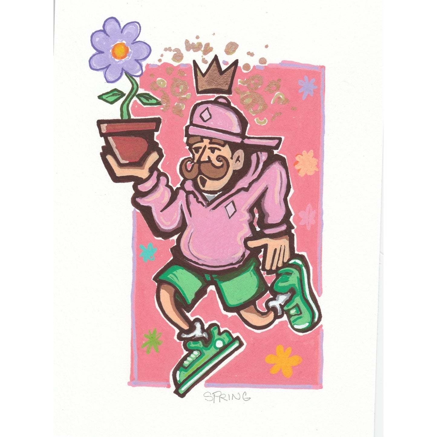 Spring King Original Art