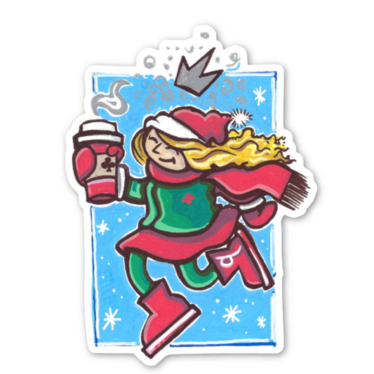 Four Seasons Winter Queen Vinyl Sticker