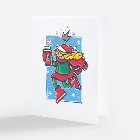Four Seasons Winter Queen Card
