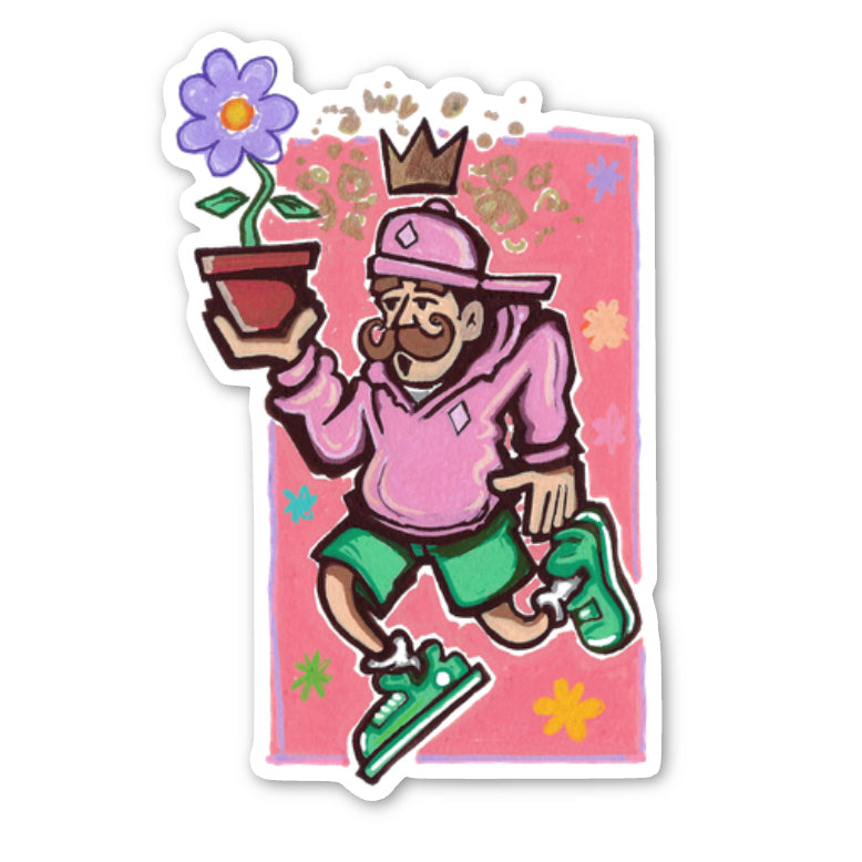 Four Seasons Spring King Vinyl Sticker